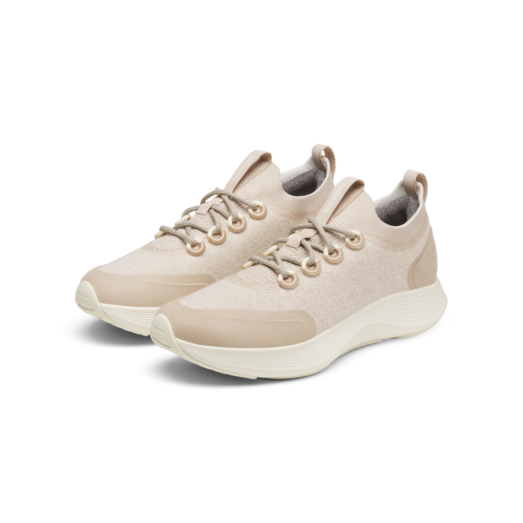 Women's Wool Strider - Rugged Beige (Natural White Sole)